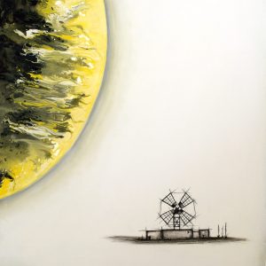 Serie Espacios I, acrílico sobre lienzo. 85X75cm