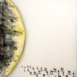 Serie Espacios II, acrílico sobre lienzo.75x65cm