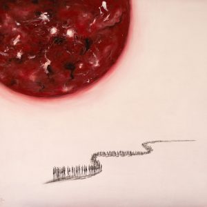 Serie Espacios III, acrílico sobre lienzo. 65X75cm