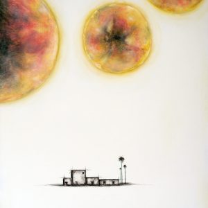 Serie Espacios IV, acrílico sobre lienzo. 75X90cm