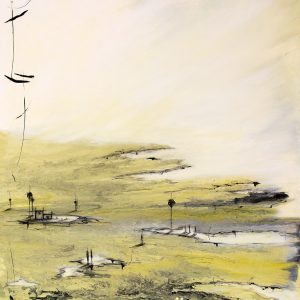 Serie Espacios VII, acrílico sobre lienzo.65X75cm