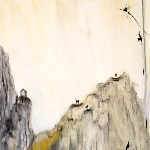 Serie Espacios VIII, acrílico sobre lienzo. 75X90cm