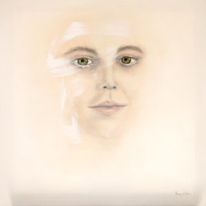 Retrato IV, óleo sobre lienzo. 65X65cm