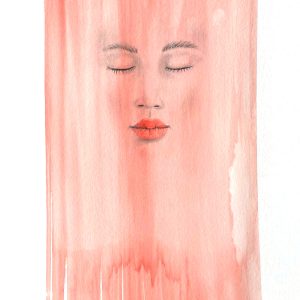 Serie De Angeles 1, tinta china sobre papel, 40x30cm