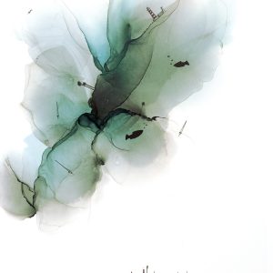 Serie Aires de Isla2, mixta sobre papel yupo.65X47cm