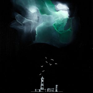 Serie De Otros Mundos 6, mixta sobre metacrilato,31x22cm