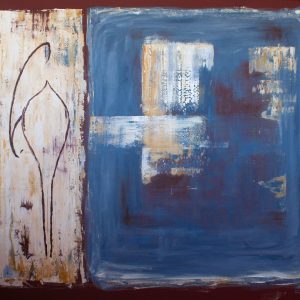 Cbra y cielo, mixta sobre lienzo. 120X145cm