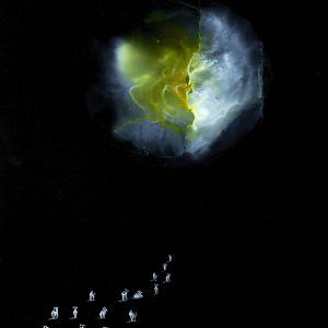 Serie De Otros Mundos 10, mixta sobre metacrilato40x30cm