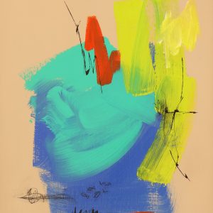 Serie Isla3, mixta sobre lienzo , 42x31cm