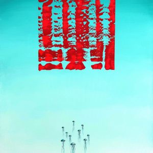 Serie Entre Silencios2, 1, mixta sobre lienzo. 80X60cm